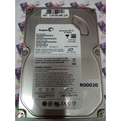 Hard Disk Usato Sata 3,5" 80Gb SEAGATE ST380815AS