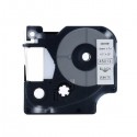 Nastro per Etichettatrice Compatibile Dymo 45013 S0720530 nero su bianco 12mm x 7m No Oem