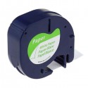 Nastro per Etichettatrice Compatibile Dymo 91220 S0721520 in carta nero su bianco 12mm x 4m No Oem