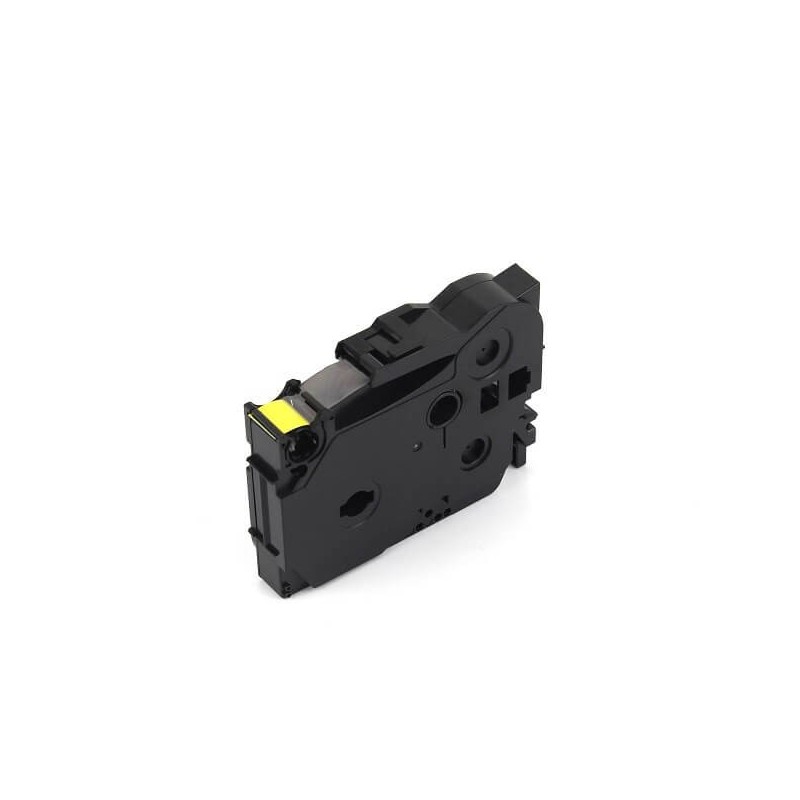 Nastro Laminato Brother Tze-621 Nero su Giallo 9mm x 8m No Oem
