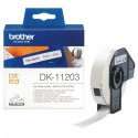 Rotolo da 300 Etichette in Carta Originali Brother DK-11203 17mm x 87mm Nero su Bianco