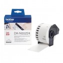 Rotolo di Carta non adesivo Originale Brother DK-N55224 54mm x 30,48m Nero Bianco