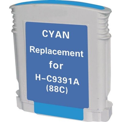 Cartuccia Compatibile HP 88 C9391AE C Ciano 1700 Pagine 28ml No Oem