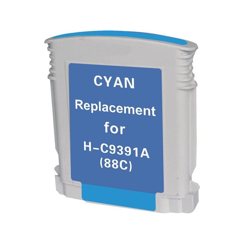 Cartuccia Compatibile HP 88 C9391AE C Ciano 1700 Pagine 28ml No Oem