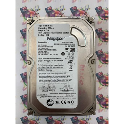 Hard Disk Usato Semifunzionante Sata 3,5" 250Gb MAXTOR STM3250310AS 9FV132-328 4.AAA 09135
