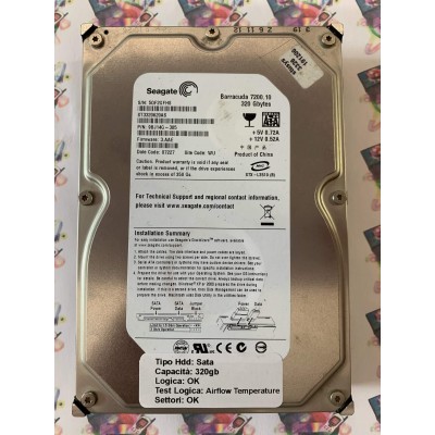 Hard Disk Usato Semifunzionante Sata 3,5" 320Gb SEAGATE ST3320620AS 3.AAE 9BJ14G-305 07227