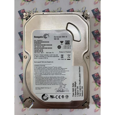 Hard Disk Usato Semifunzionante Sata 3,5" 500GB SEAGATE ST500DM002 1BD142-300 KC43 12011