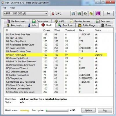 Hard Disk Usato Semifunzionante Sata 3,5" 500Gb Seagate ST3500320AS 9BX154-302 SD1A KRATSG