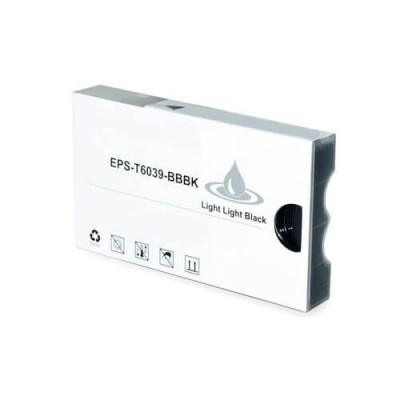 Cartuccia Compatibile Epson C13T603900 T6039 Light Light Bk Nero 220ml No Oem