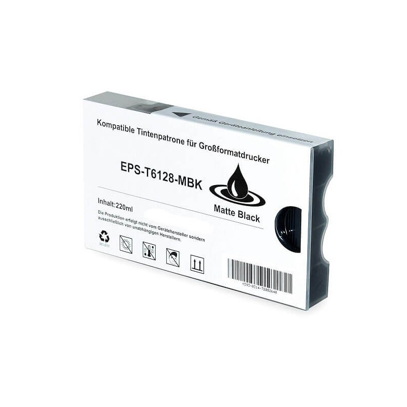 Cartuccia Compatibile Epson C13T612800 T6128 Matte Bk Nero 220ml No Oem