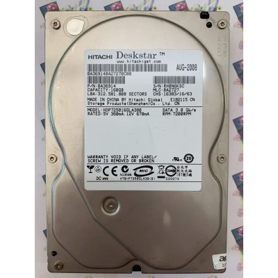 Hard Disk Usato Funzionante 100% Ok Sata 3,5" 160Gb Hitachi HDP725016GLA380 0A36914 312.581.808 BA2727 AUG-2008
