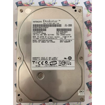 Hard Disk Usato Funzionante 100% Ok Sata 3,5" 160Gb Hitachi HDP725016GLA380 0A36914 312.581.808 BA2727 JUL-2008