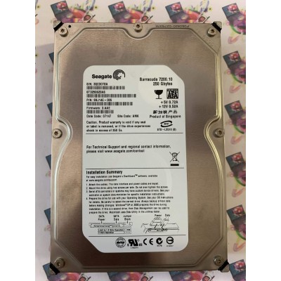 Hard Disk Usato Funzionante 100% Ok Sata 3,5" 250Gb Seagate ST3250620AS 9BJ14E-305 3.AAE 07147 AMK