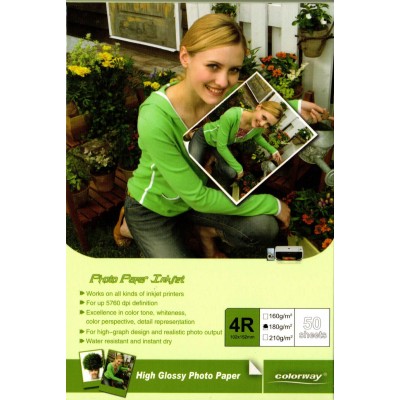 Confezione da 50 Fogli di Carta Fotografica 10x15 180 Grammi Glossy
