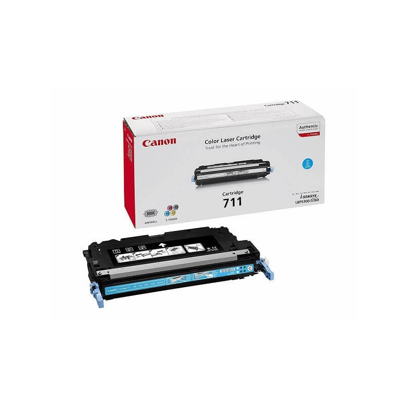 Toner Originale Canon 1659B002 711C C Ciano 6000 Pagine