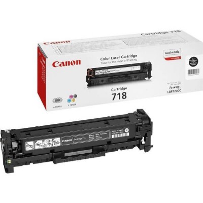 Toner Originale Canon 2662B002 718BK Bk Nero 3400 Pagine