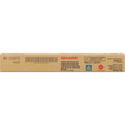 Toner Originale Sharp MXC38GTC C Ciano 10000 Pagine