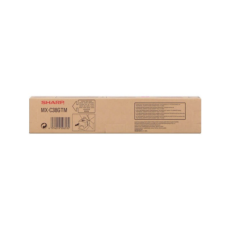 Toner Originale Sharp MXC38GTM M Magenta 10000 Pagine