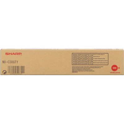 Toner Originale Sharp MXC38GTY Y Yellow 10000 Pagine