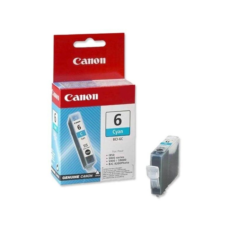 Cartuccia Originale Canon 4706A002 BCI6C 13ml 280 Pagine C Ciano