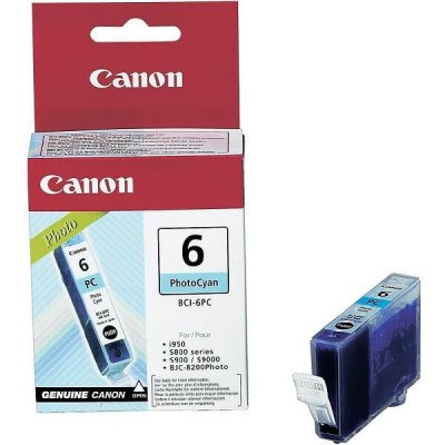 Cartuccia Originale Canon 4709A002 BCI6PC 13ml 280 Pagine PC Photo Ciano