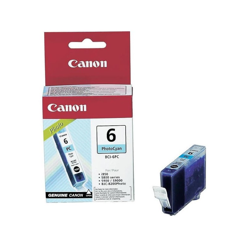 Cartuccia Originale Canon 4709A002 BCI6PC 13ml 280 Pagine PC Photo Ciano