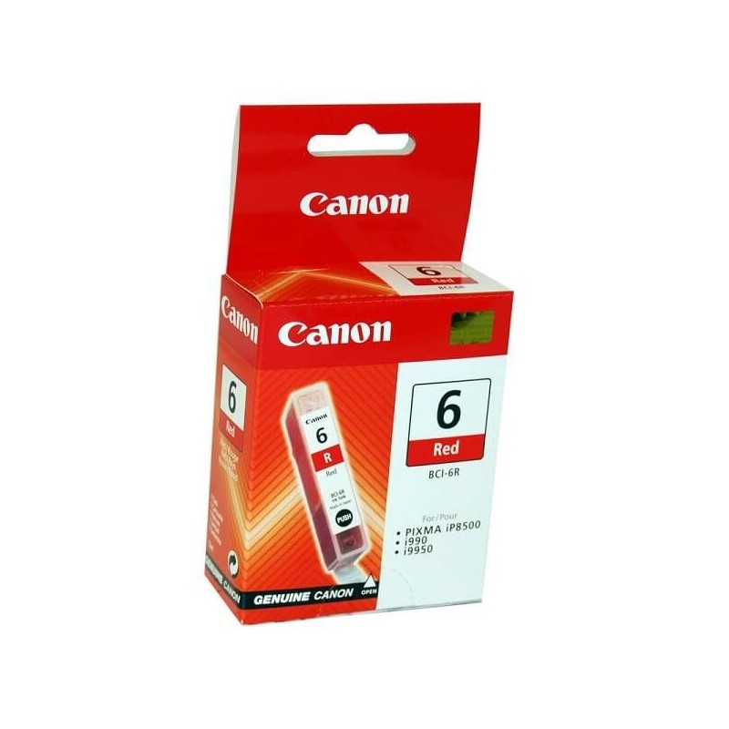 Cartuccia Originale Canon 8891A002 BCI6R 13ml 390 Pagine R Red Rosso