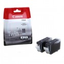 Confezione 2 Cartucce Originali Canon 0628B030 PGI5BK 26ml 505 Pagine Bk Nero