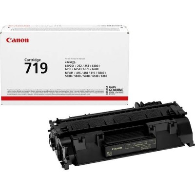 Toner Originale Canon 3479B002 719 Bk Nero 2100 Pagine