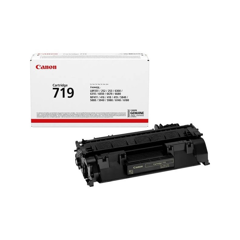Toner Originale Canon 3479B002 719 Bk Nero 2100 Pagine