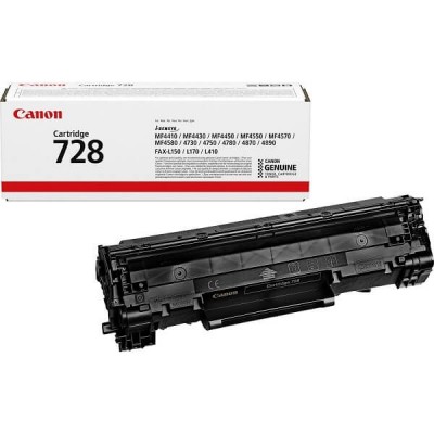 Toner Originale Canon 3500B002 728 Bk Nero 2100 Pagine