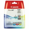 Cartuccia Originale Canon 2934B010 CLI521  9ml 446 Pagine C M Y Ciano Magenta Yellow