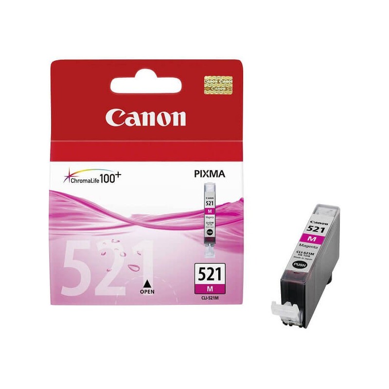 Cartuccia Originale Canon 2935B001 CLI521M  9ml 445 Pagine M Magenta