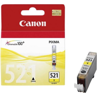 Cartuccia Originale Canon 2936B001 CLI521Y  9ml 477 Pagine Y Yellow