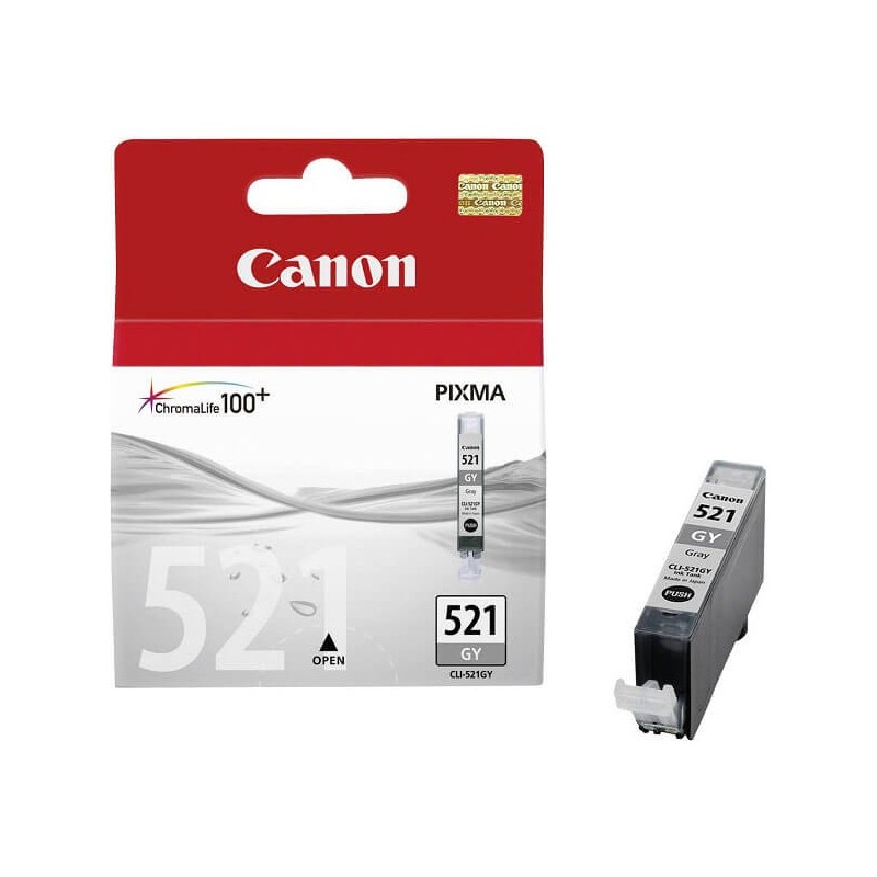 Cartuccia Originale Canon 2937B001 CLI521GY  9ml 1370 Pagine GY Grigio
