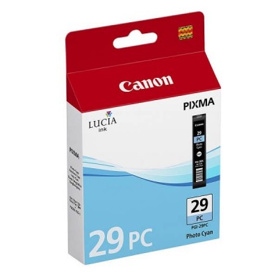 Cartuccia Originale Canon 4876B001 PGI29PC 36ml 400 Pagine PC Photo Ciano