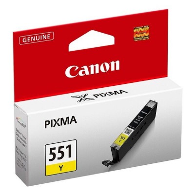 Cartuccia Originale Canon 6511B001 CLI551Y 7ml 344 Pagine Y Yellow