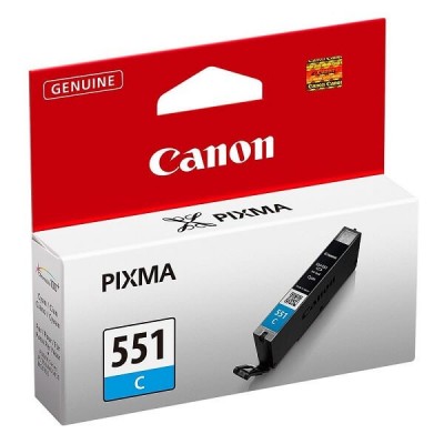 Kit 4 Cartucce Originali Canon 6509B009 CLI551 11ml 350 Pagine BK C M Y Nero Ciano Magenta Yellow