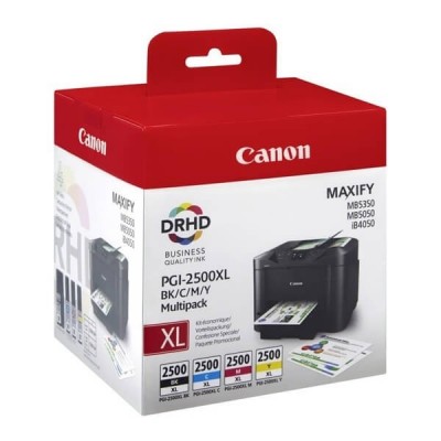Kit 4 Cartucce Originali Canon 9182B004 PGI1500XLCMYBK 34,7ml Bk Nero 12ml C Ciano M Magenta Y Yellow