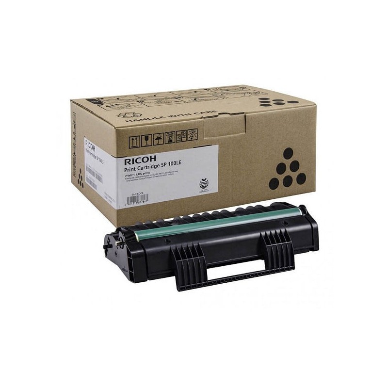 Toner Originale Ricoh 407166 TYPESP100LE 1200 Pagine Bk Nero