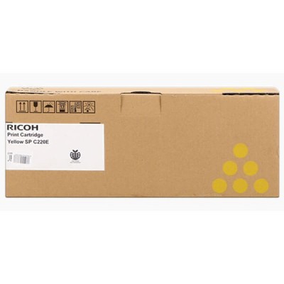 Toner Originale Ricoh 407643 406055 406106 406768 TYPESPC220E 2000 Pagine Y Yellow
