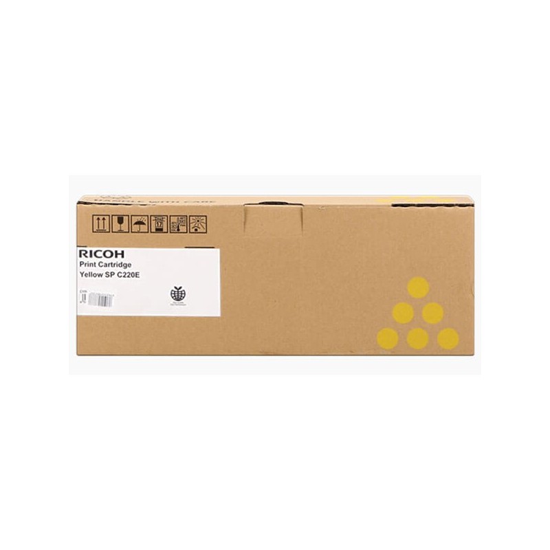 Toner Originale Ricoh 407643 406055 406106 406768 TYPESPC220E 2000 Pagine Y Yellow