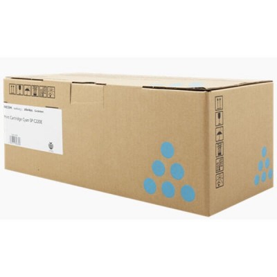 Toner Originale Ricoh 407645 406053 406097 406766 TYPESPC220E 2000 Pagine C Ciano