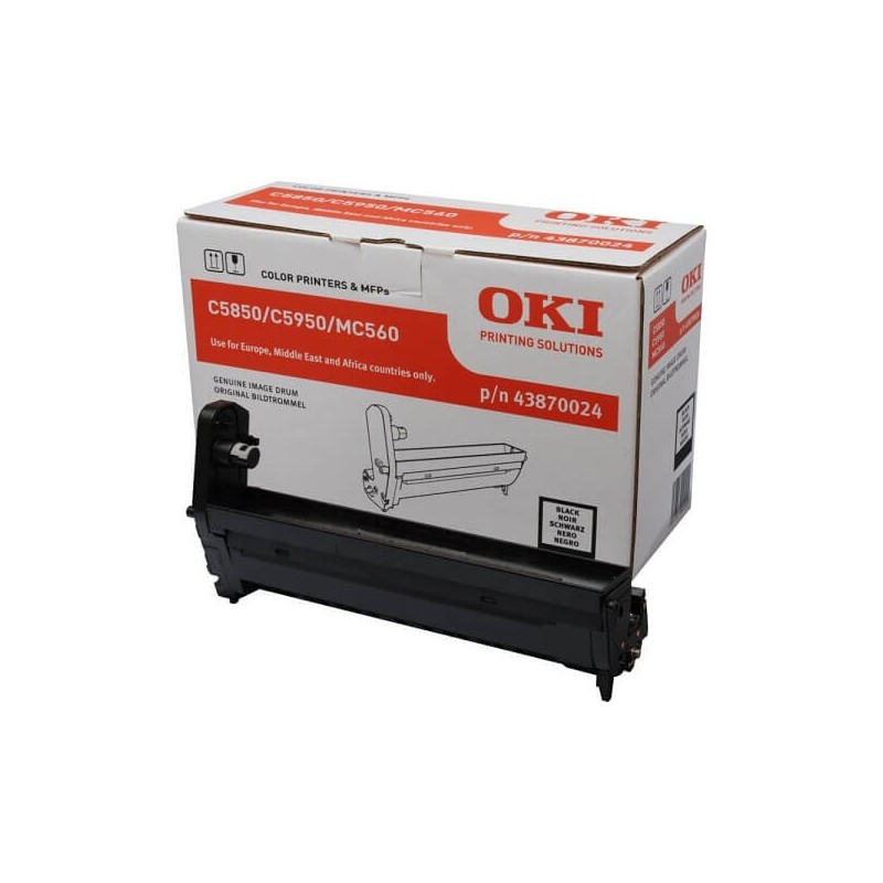 Drum Originale Oki 43870024 Bk Nero 20000 Pagine