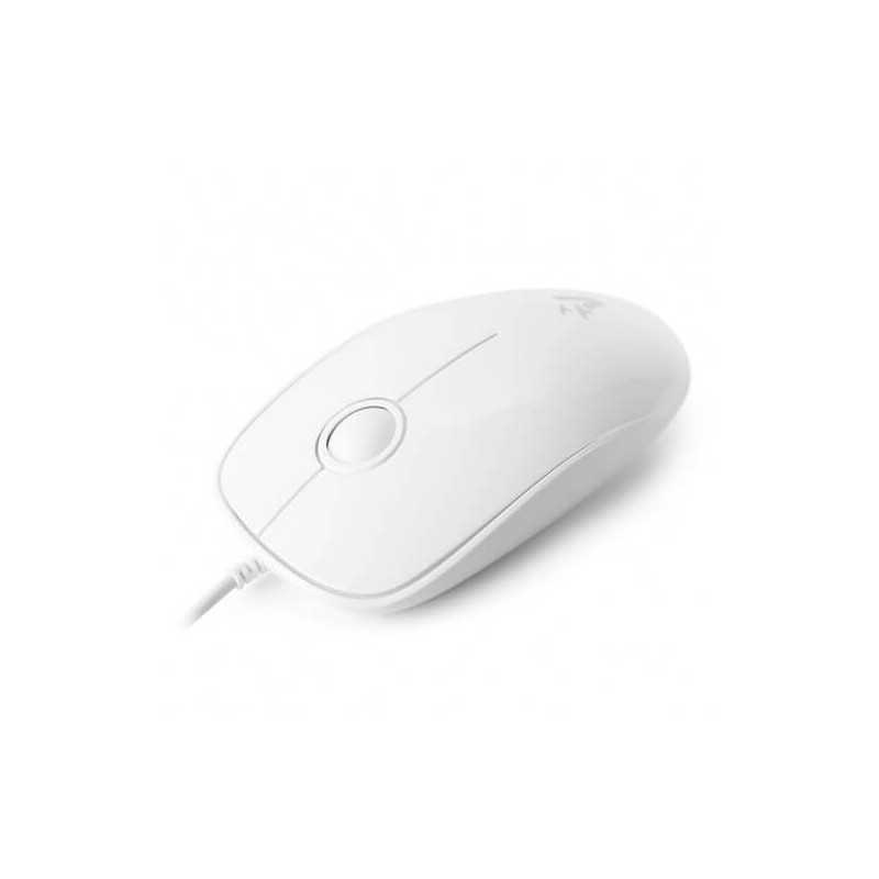 Mouse ottico Vultech Mou-3038B USB 2.0 con filo 1000 DPI 3 tasti Colore Bianco