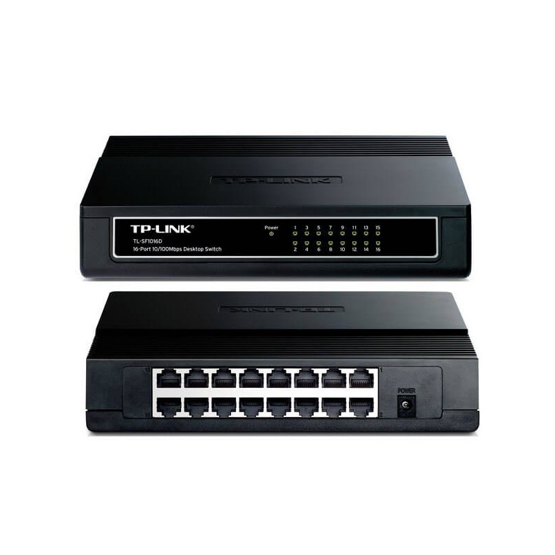 Switch 16 Porte RJ45 LAN ETHERNET Cavo di Rete 10/100 TP-LINK TL-SF1016D