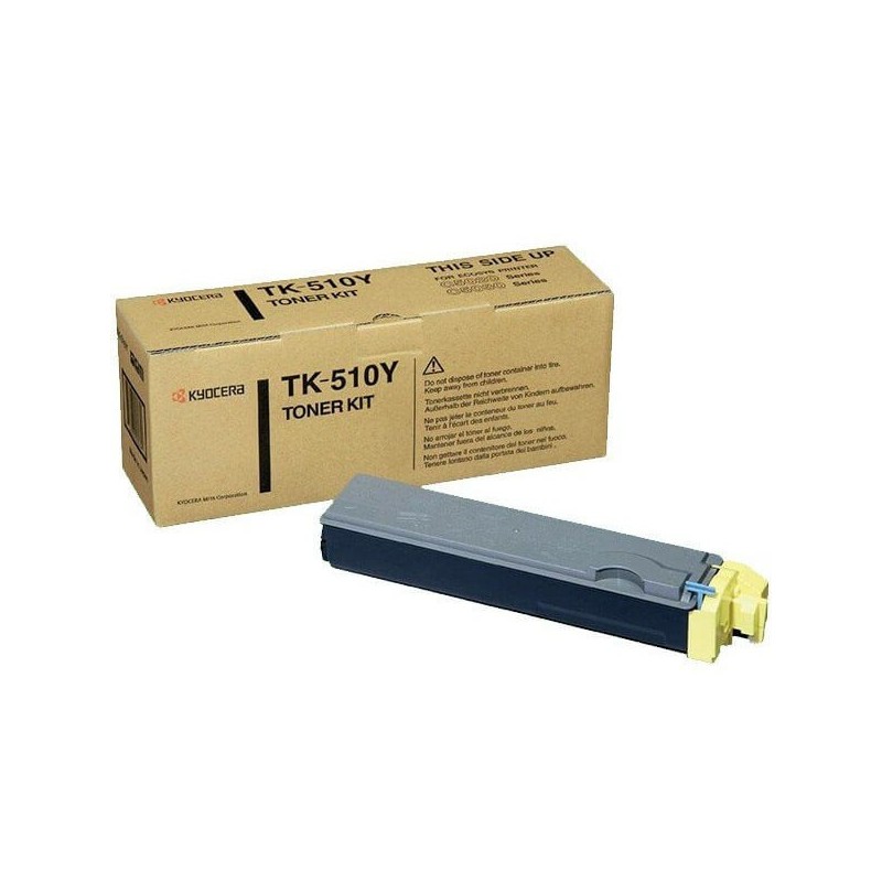 Toner Originale Kyocera 1T02F3AEU0 TK510Y Y Yellow 8000 Pagine