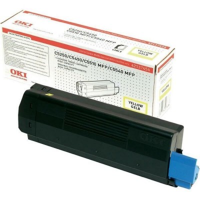 Toner Originale Oki 42127454 Y Yellow 5000 Pagine