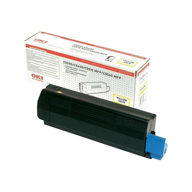 Toner Originale Oki 42127454 Y Yellow 5000 Pagine
