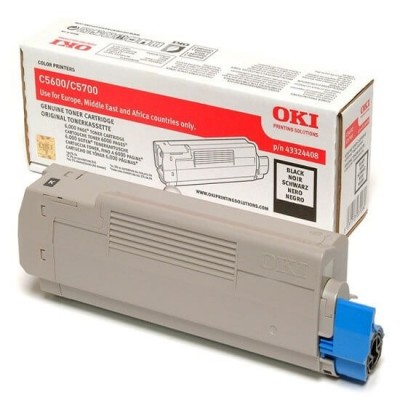 Toner Originale Oki 43324408 Bk Nero 6000 Pagine